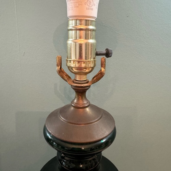 Pair of blown glass first quarter 20th century emerald green decoration w gilt - Picture 4 of 9